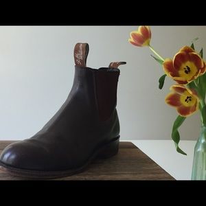 RM Williams brown leather boot